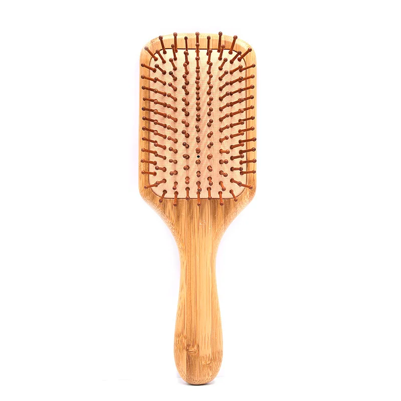 Oem Professional Hair Styling Tools 100% Natural Bamboo Wooden Hair Brush Comb For Women