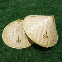 New 1PC Rice Farmer Hat For Men Women Chinese Bamboo Hat For Adult Unisex Cosplay Conical Sun Cap Handwoven Fisherman Hat - Image 4