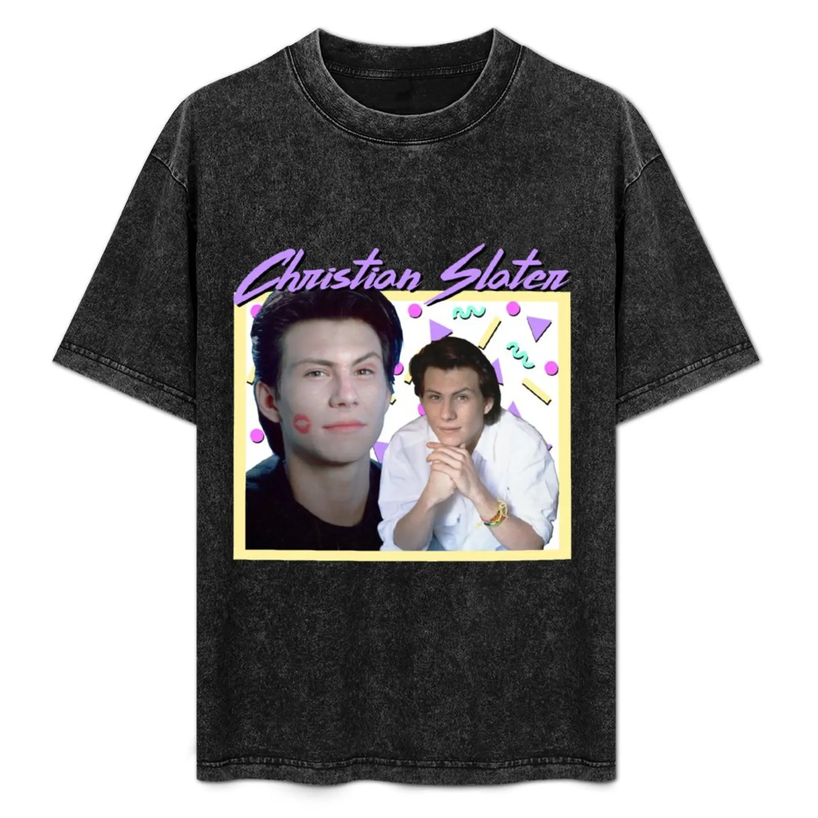 

80s Christian Slater T-Shirt Stretch Fabric Comfort T-Shirt