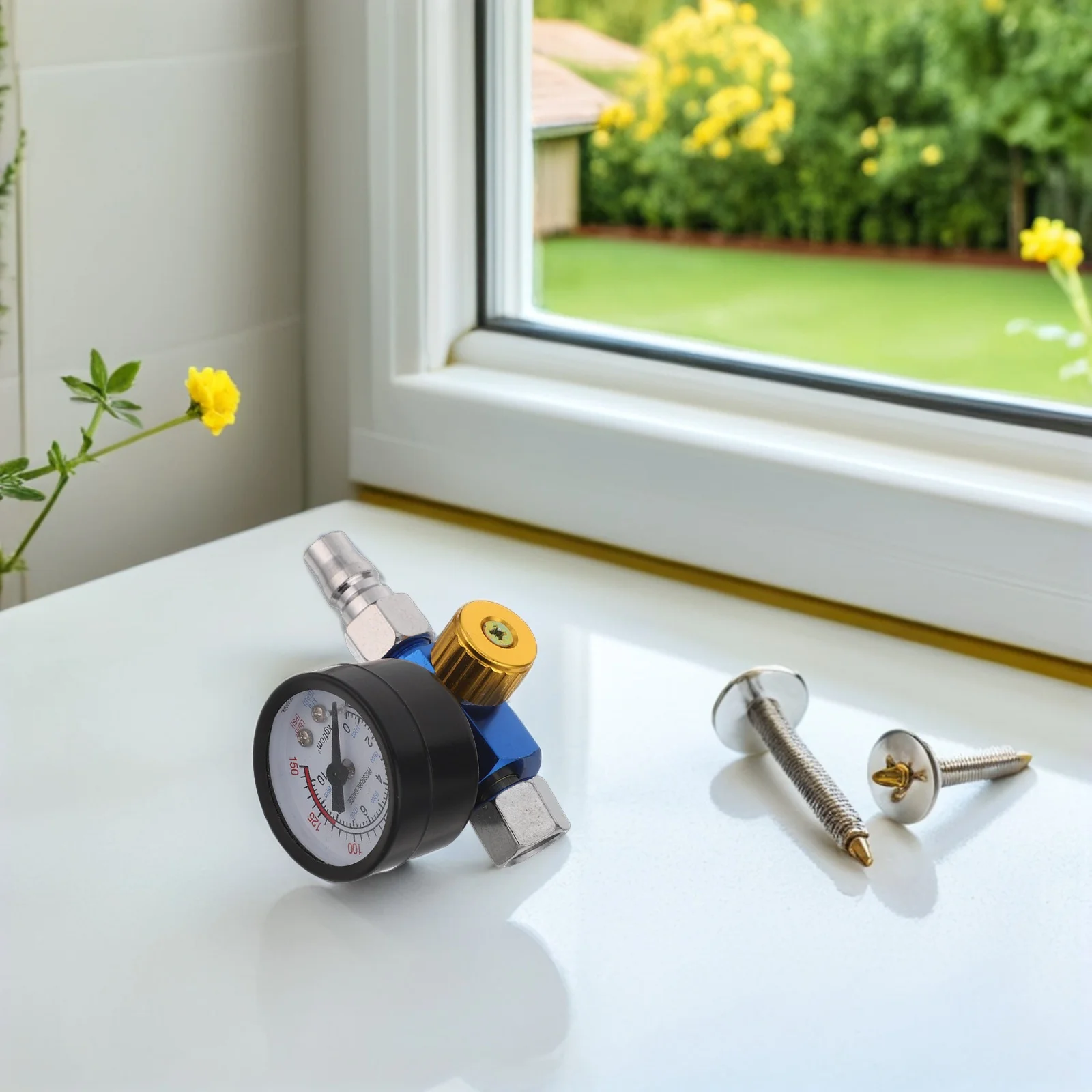 Регулятор давления воздуха с сепаратором масла и воды, линейный манометр для распылителя, регулятор фильтра компрессора из цинкового сплава для