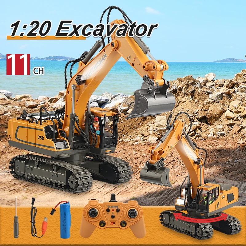 RC Car Children Toys Remote Control Car Toys For Boys Radio Control Excavator Dump Truck Bulldozer Electric car Kids Toys Gift