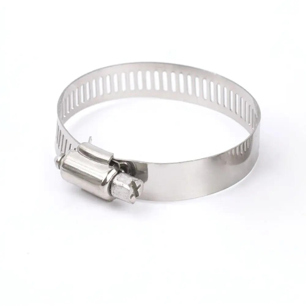 High Performance 304 Stainless Steel Hose Clamp Adjustable Pipe Clip Connector For Automotive Tube Plumbing Repair