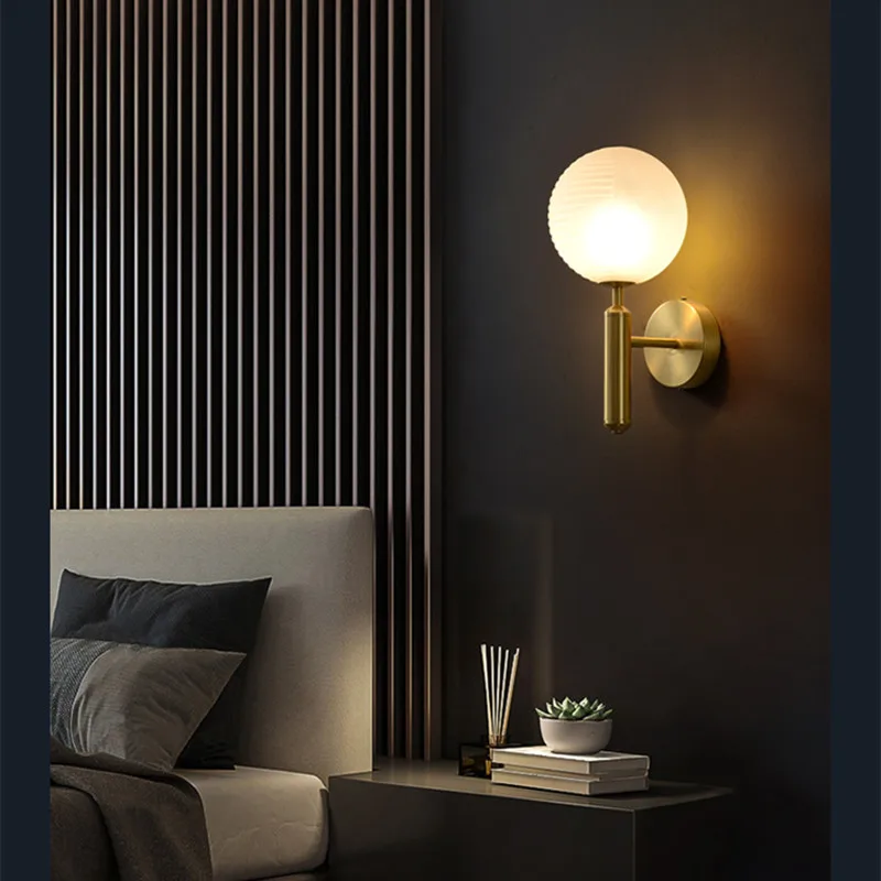 

Bedroom Wall Light Hallway Wall Lamp Kitchen Glass Wall Lighting Dinninng Room Indoor Wall Sconce Free Bulbs