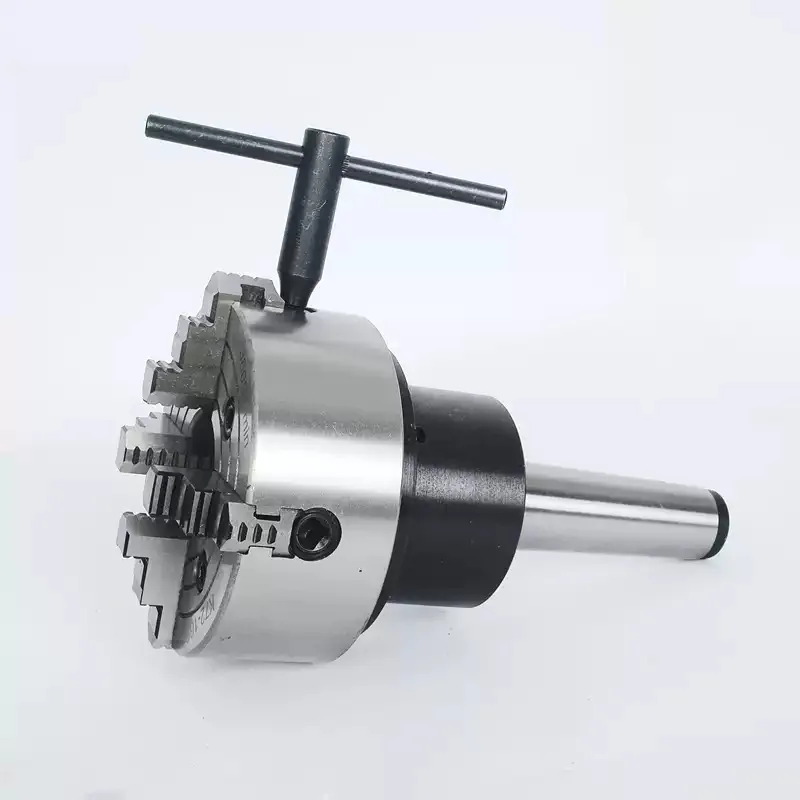 MT3 No. 4 three-jaw four-jaw rotary chuck/cone handle flange car grinder tail seat fixed chuck