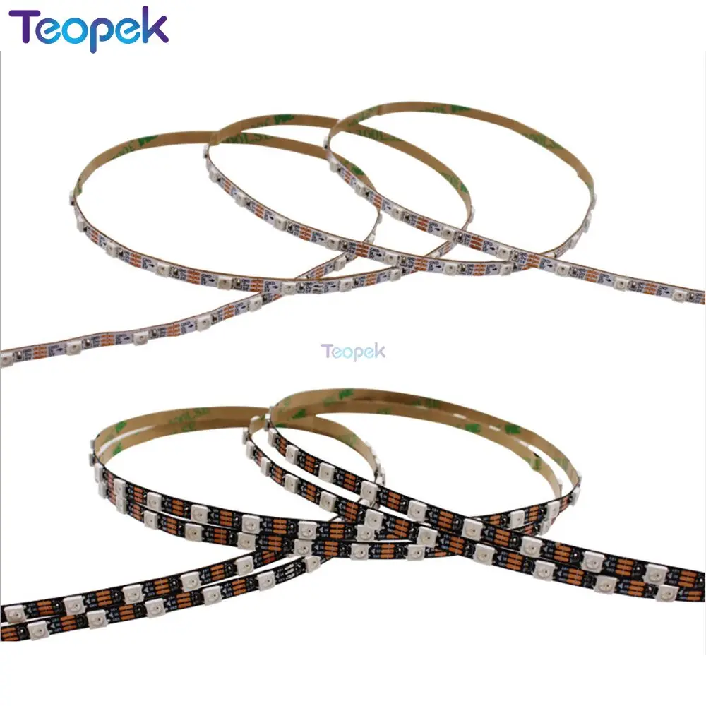 3mm/4mm/5mm Narrow Width PCB WS2812B Pixel LED Strip Individually Addressable RGB Pixel Strip IP20 5V 60leds/m