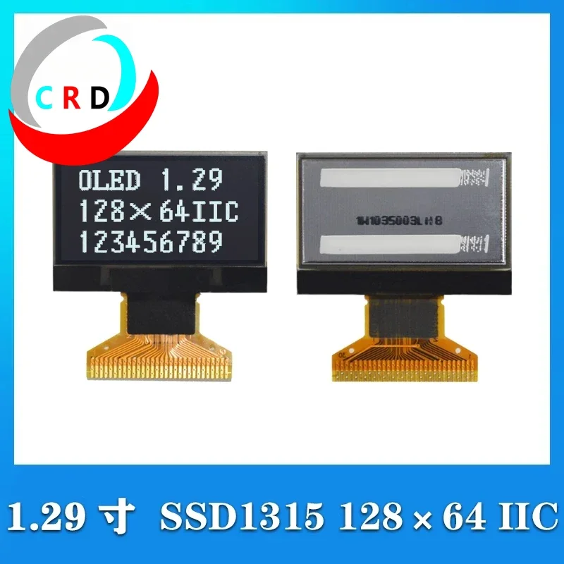 Changruida 1.29 นิ้ว OLED หน้าจอ LCD 128x64 driver SSD1315IIC/SPI serial หน้าจอหน้าจอขนาดเล็กจอแสดงผล tft จอแสดงผล lcd lcd