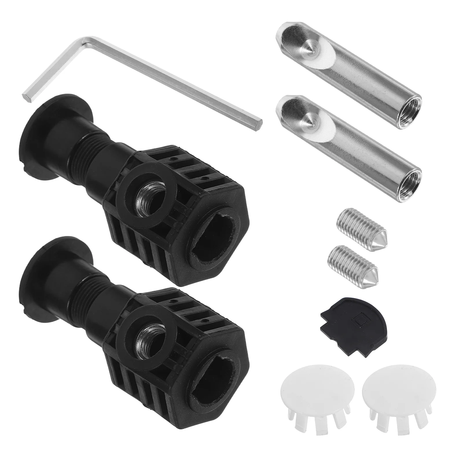 

Toilet Installation Screws Black Nylon Locking Bolts Side Mount Secure Fit Universal Compatibility Toilet Seat Hinge