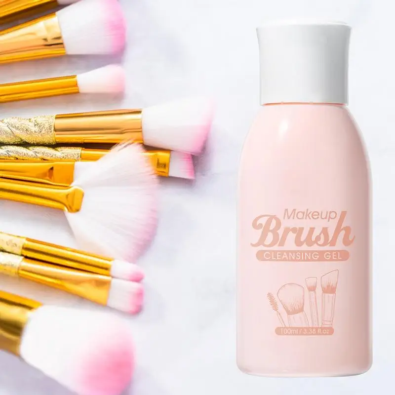 Makeup Brush Cleaner 100ml Professional Brush Cleaner Make Up Deep Cleaning Cleaner For Makeup Brushes Sponges Gentle Formula