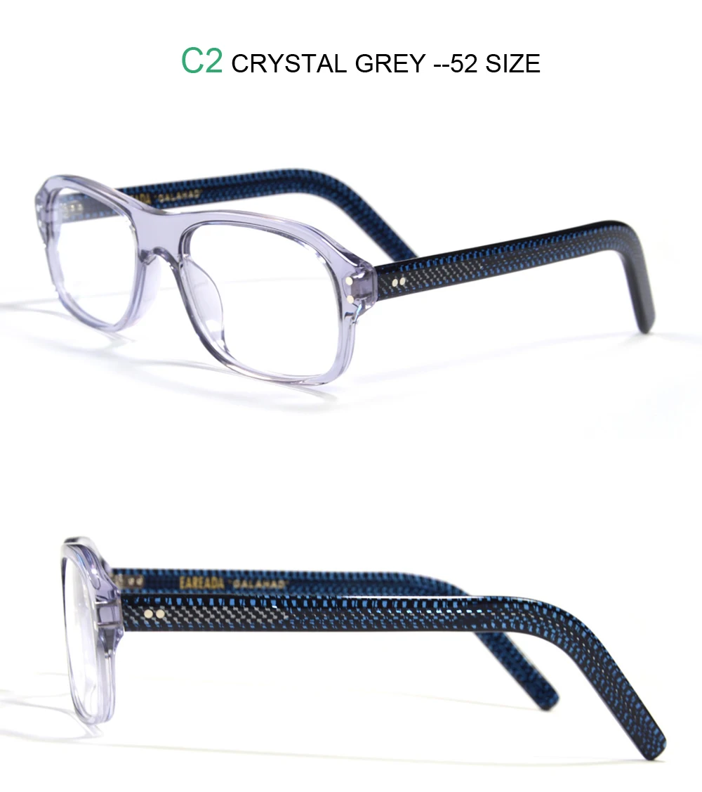 Kingmen Brillengestell für Männer Agent Eggsy Cosplay Brillenbrille Retro Rechteckige handgemachte Acetat verschreibungspflichtige Brille – Detail 6