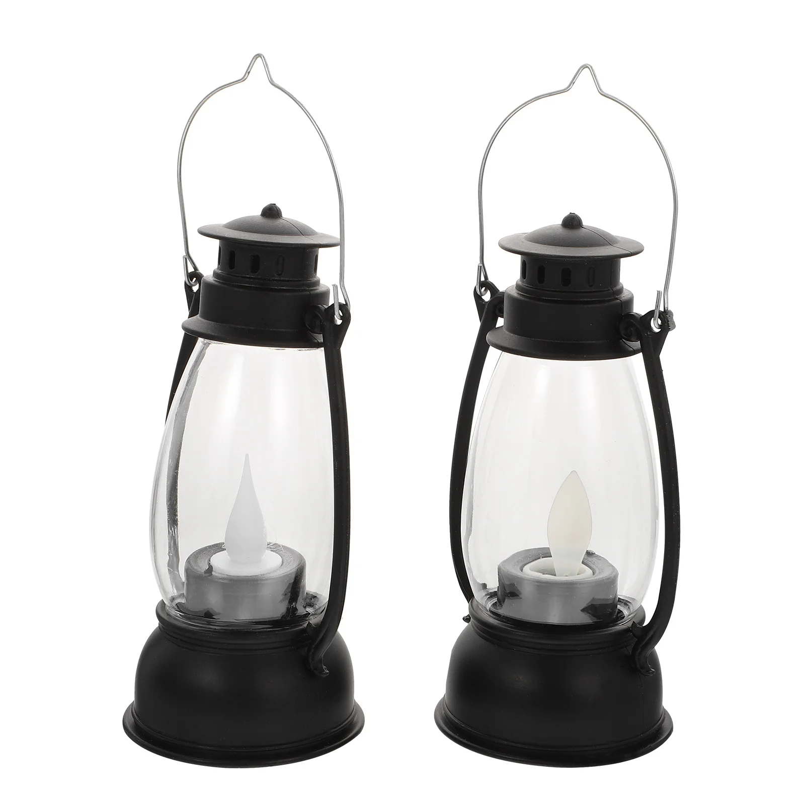 

Oil Lanterns Xmas Lamp Props Vintage Decor Barn Small Kerosene Black Pp Polypropylene The Christmas