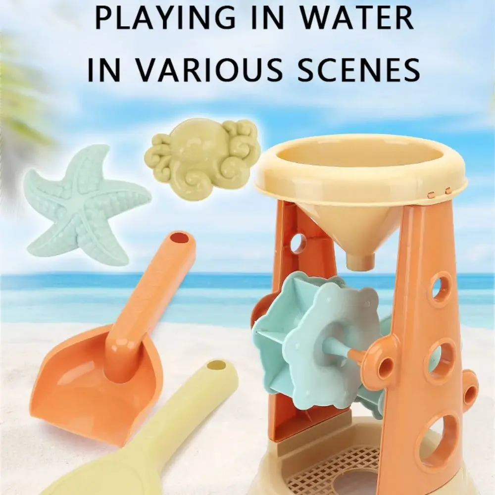 Pelle drôle jouets de plage en plein air ensemble léger Durable plage sable jouer jouets dessin animé Portable plage seau jouets sable plage jeu