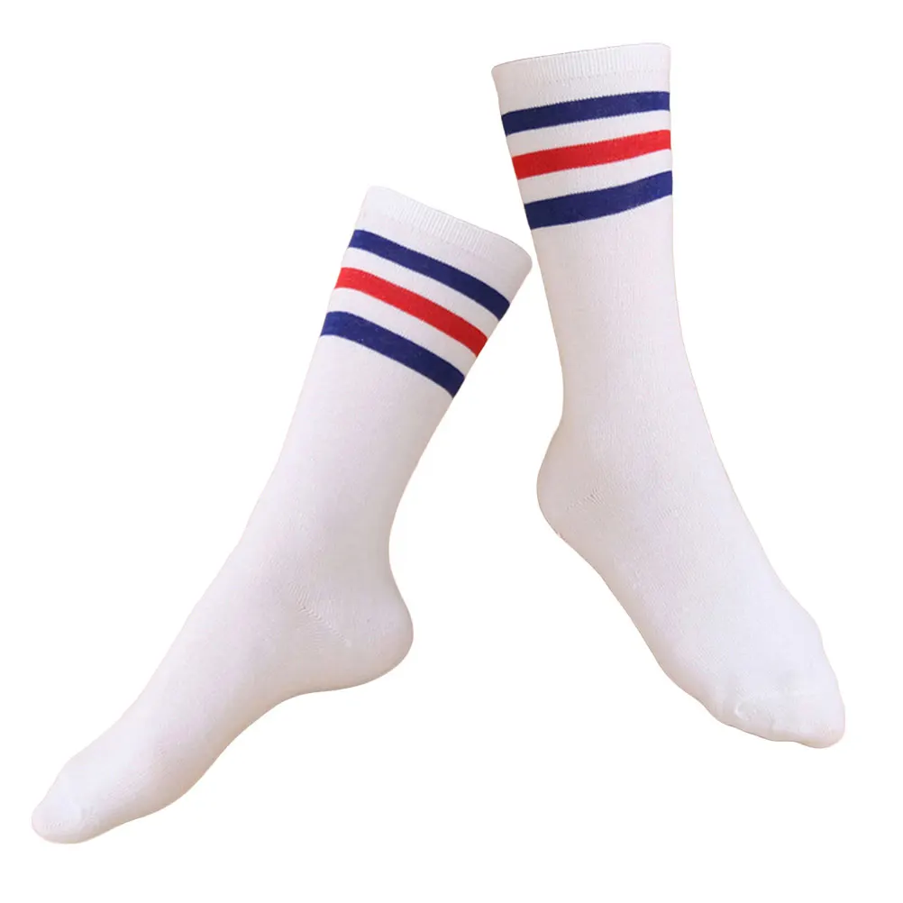 

Long Socks for Men Knee Socks Breathable Comfortable Fit 3 Blue Red Sport Summer