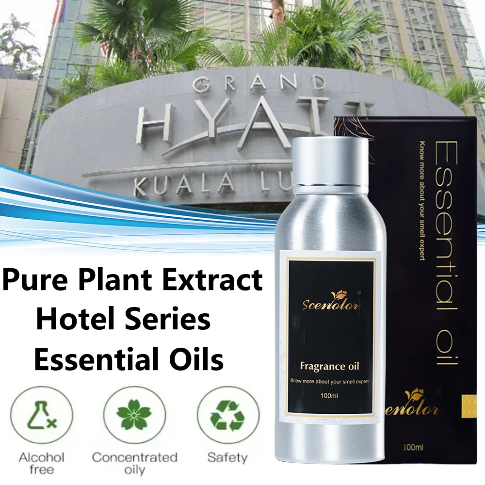 100ML Grand Hyatt Hotel Scent Oil Oasis Five Stars Hotels Essential Oils For Diffuser Home Perfume Oils Lobby Room Toilet Aroma