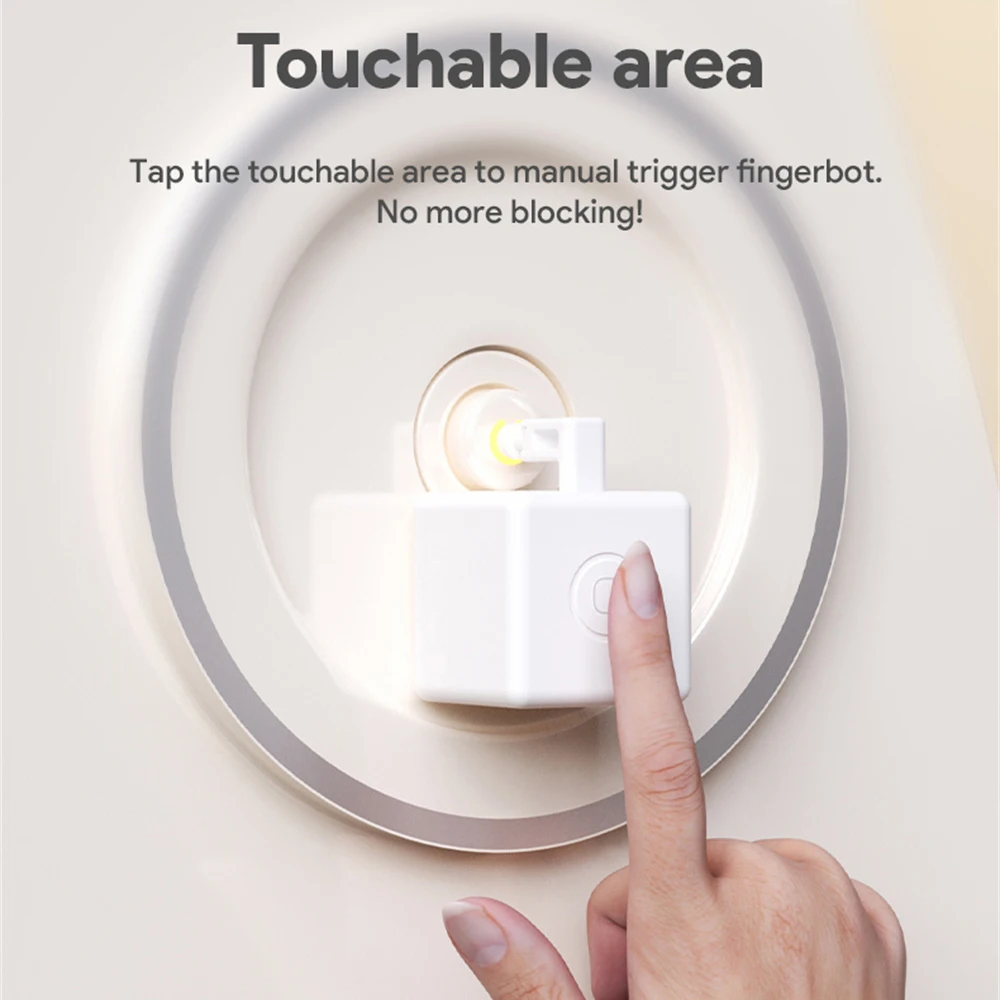 Convenient Installation 38g Intelligent Switch Voice Control Dimensions 34.5 34.5 34.5mm Intelligent Finger Robot Timed Start