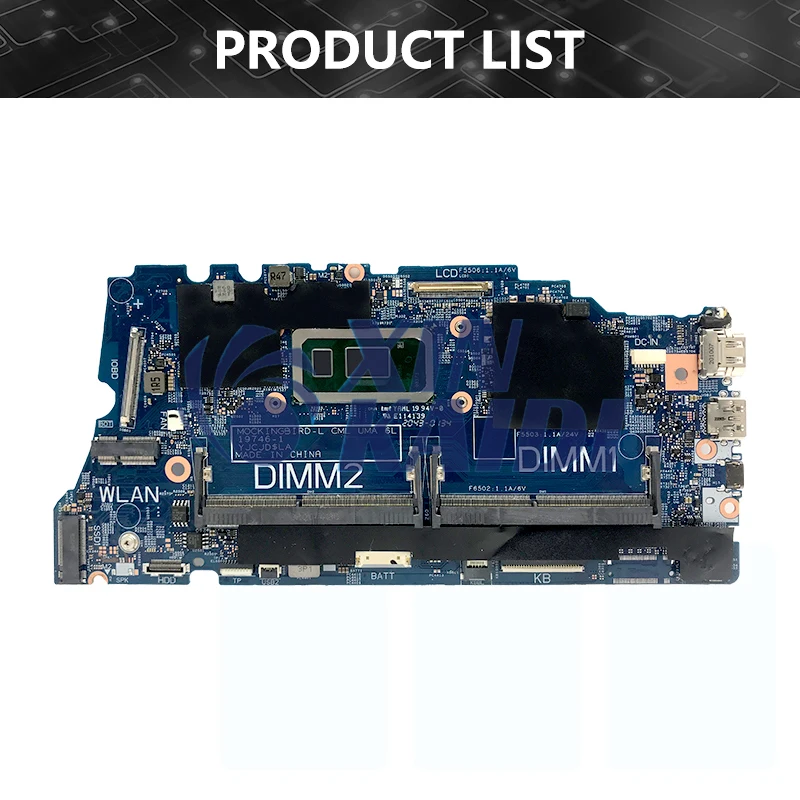 Imagem -04 - Placa-mãe do Portátil para Dell Latitude i3 i5 i7 Cpu da 10ª Geração 3410 3510 0kw9t3 02g2j7 0pd7rh 0dt6k3 197461