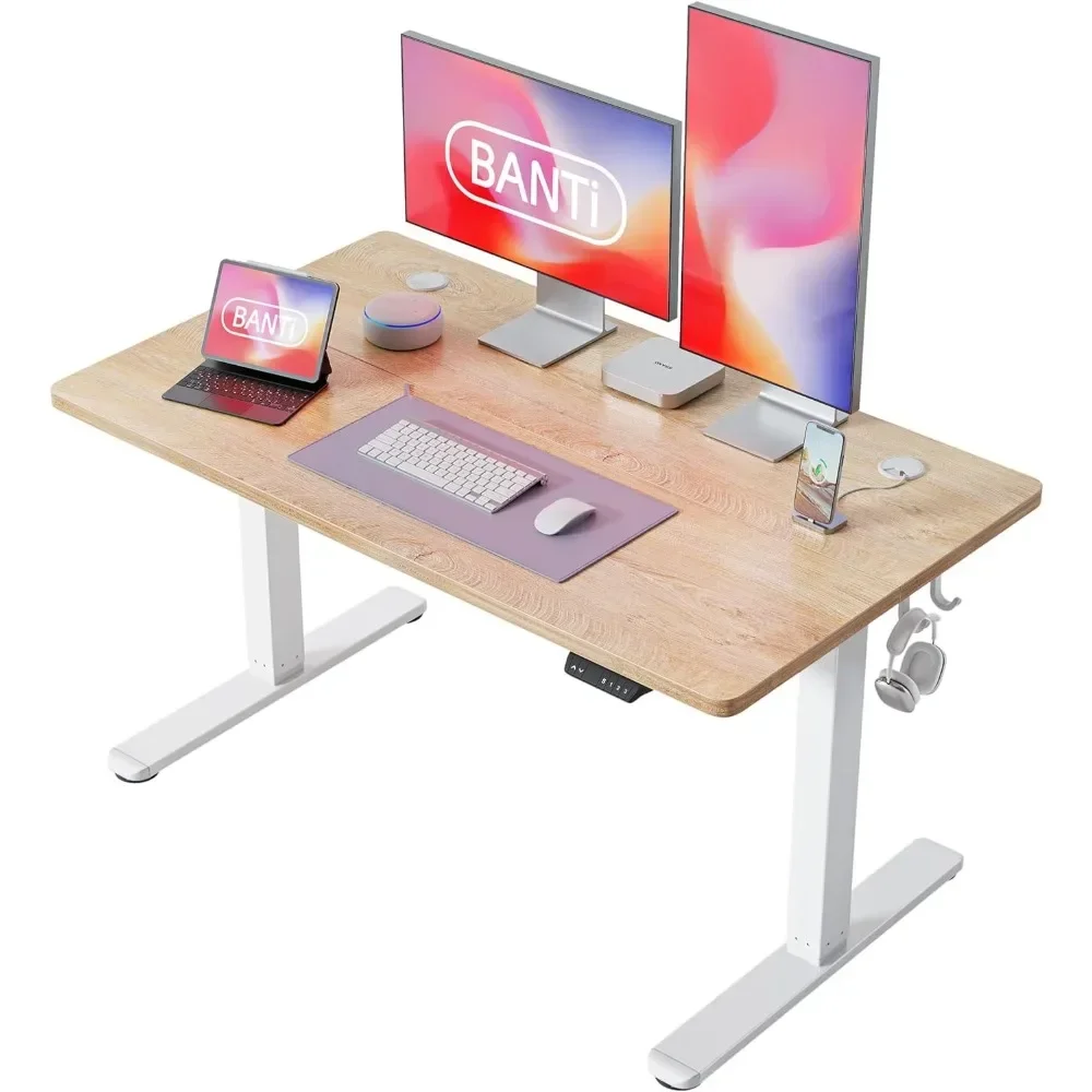 

%a Standing Desk with Electric Height Adjustable, Telescopic Height Adjustment, Office Table