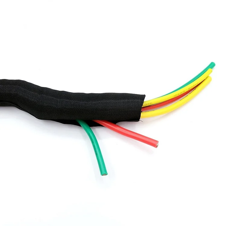 1/5M Self Closing PET Expandable Braided Sleeve Self-Closed Flexible Insulated Hose Pipe Protect Auto Cable Sock Tube Wire Wrap