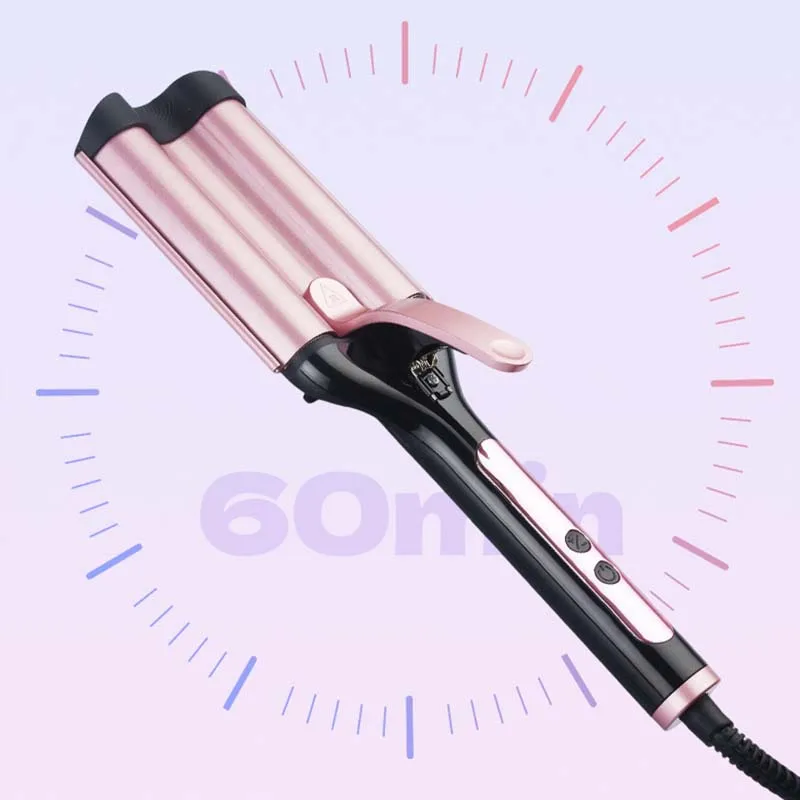 Fast Heating Hair Waver Tools for All Types of Hair, Ceramic Crimpers, Wavers, Curler Wand, Hair Crimper Curling Iron - view 3