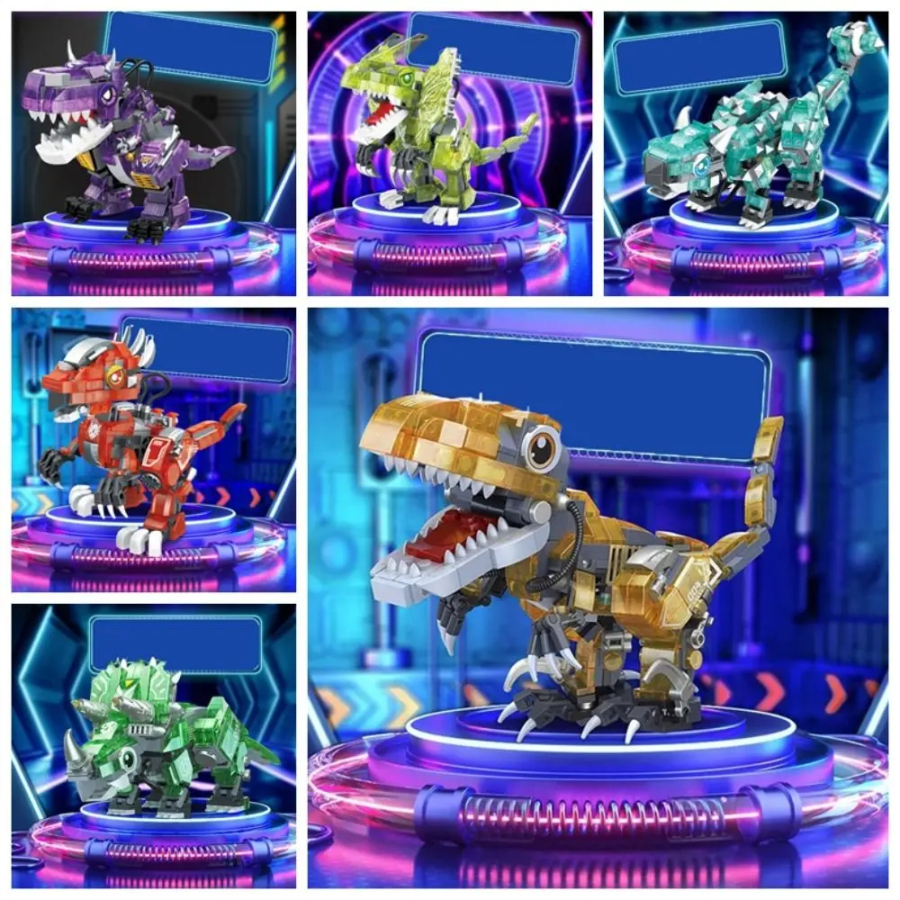 

Светящийся конструктор-динозавр Тираннозавр, имитация механического динозавра Трицератопса, блоки-динозавры Спинозавр ручной работы