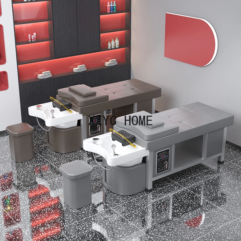 

Water Circulation Constant Temperature Head Therapy Fumigation Beauty Shampoo Chair Ceramic Stainless Steel