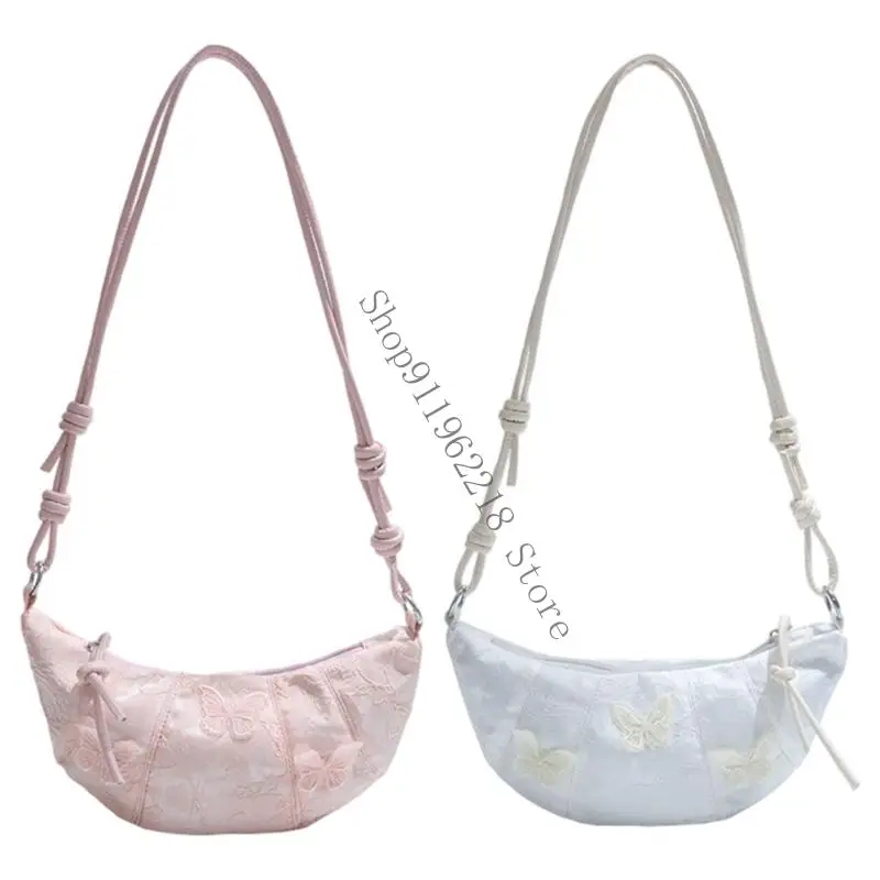 

Delicate Lace Dumpling Handbag Traditional Chinese Soft Shoulder Bag 066F