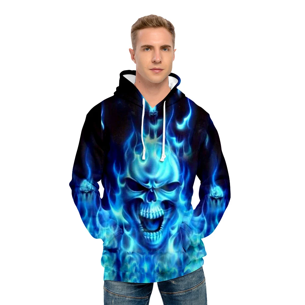 

Y2K Skull Head Style Hoodies 2022 Winter New Grunge Long Sleeve Sweatshirt Casual Hooded Jacket Streetwear 15