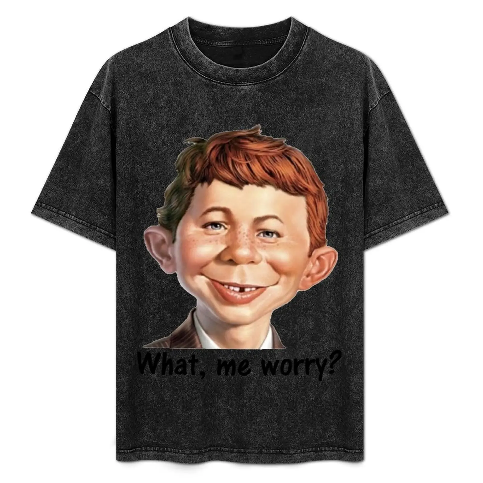 

Футболка Mad Magazine Alfred Neuman, базовая футболка больших размеров с коротким рукавом