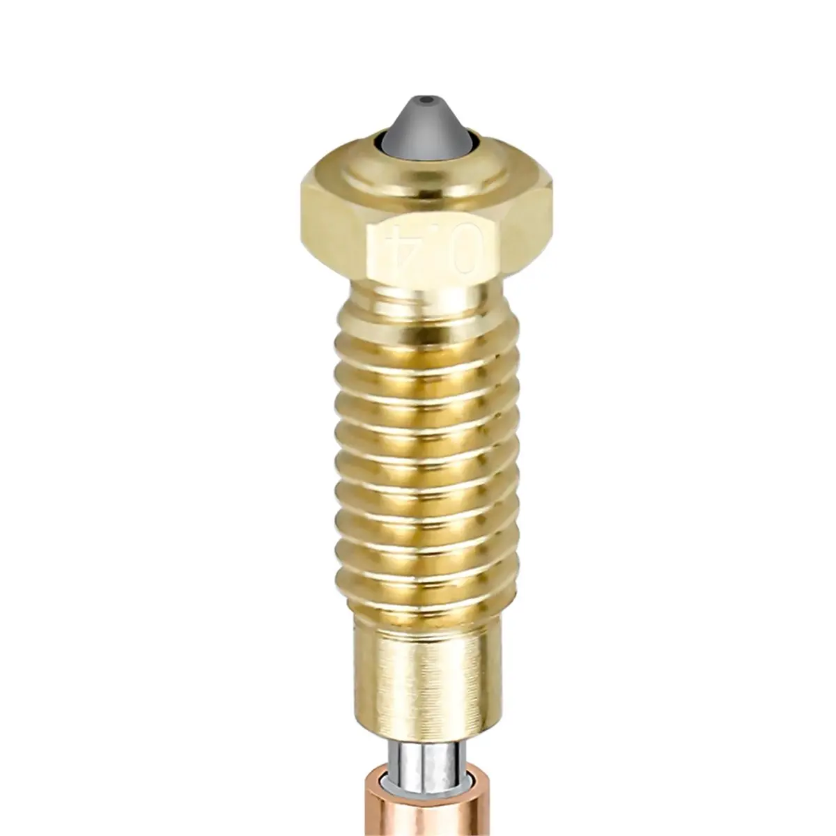 2PCS Hardened Steel Nozzle 0.4 mm for Prusa MK4 Nextruder, High- All-Metal Filament Guide