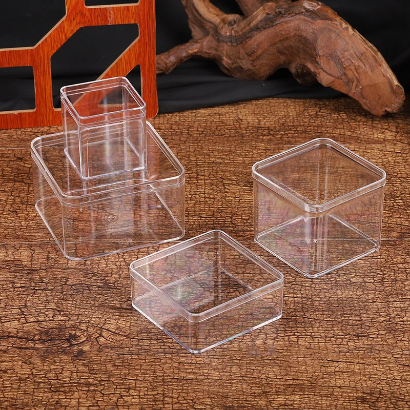 Transparent Acrylic Boxes With Cover Plastic Organizer Gift Packing Box Food Candy Storage Container For Home Figure Toy Display