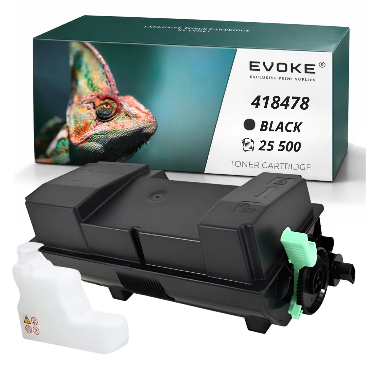 Evoke Compatibele Toner voor Ricoh Im550 418478 Zwart 25500 Pagina's Im 550F/600F P800 P801