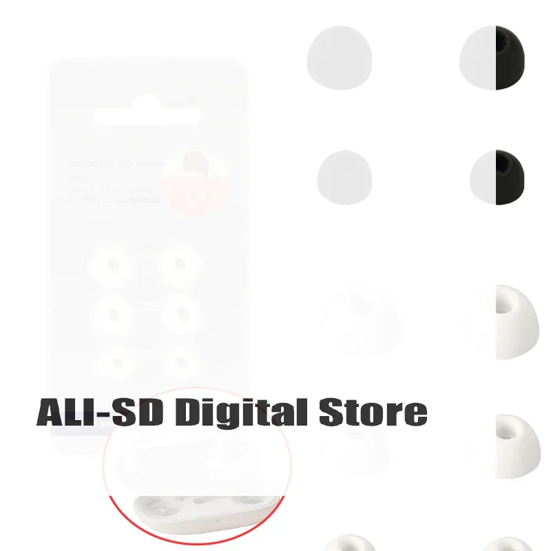 1 комплект, черные/белые насадки для Life P2 P3 A20i TWS, беруши, силиконовые насадки для наушников Soundcore Liberty 4 NC, насадки для наушников