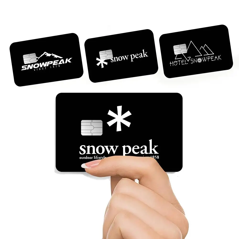 Decoratie S-Snow Cool Super P-Peak Matte Film Cover Skin Sticker voor creditcard Bank Debit Bus Card