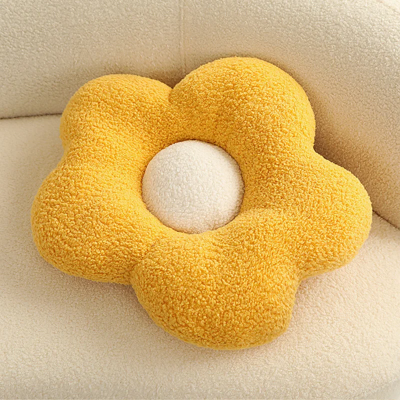 special-shaped circle Teddy velvet plush pillow back cushion backrest sofa throw pillow