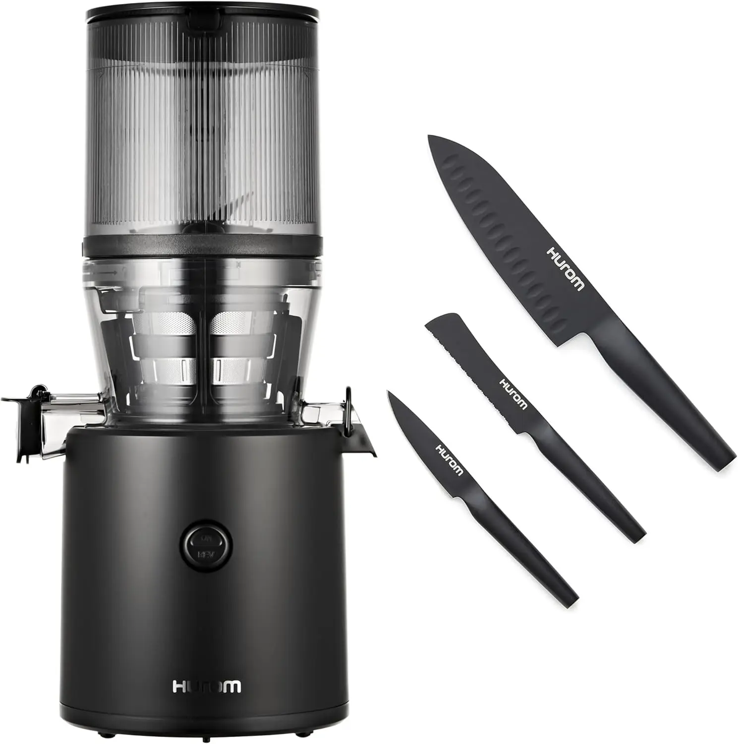 Медленная соковыжималка Hurom Black H320N с немецким стальным ножом, соковыжималка холодного отжима для самостоятельного питания,