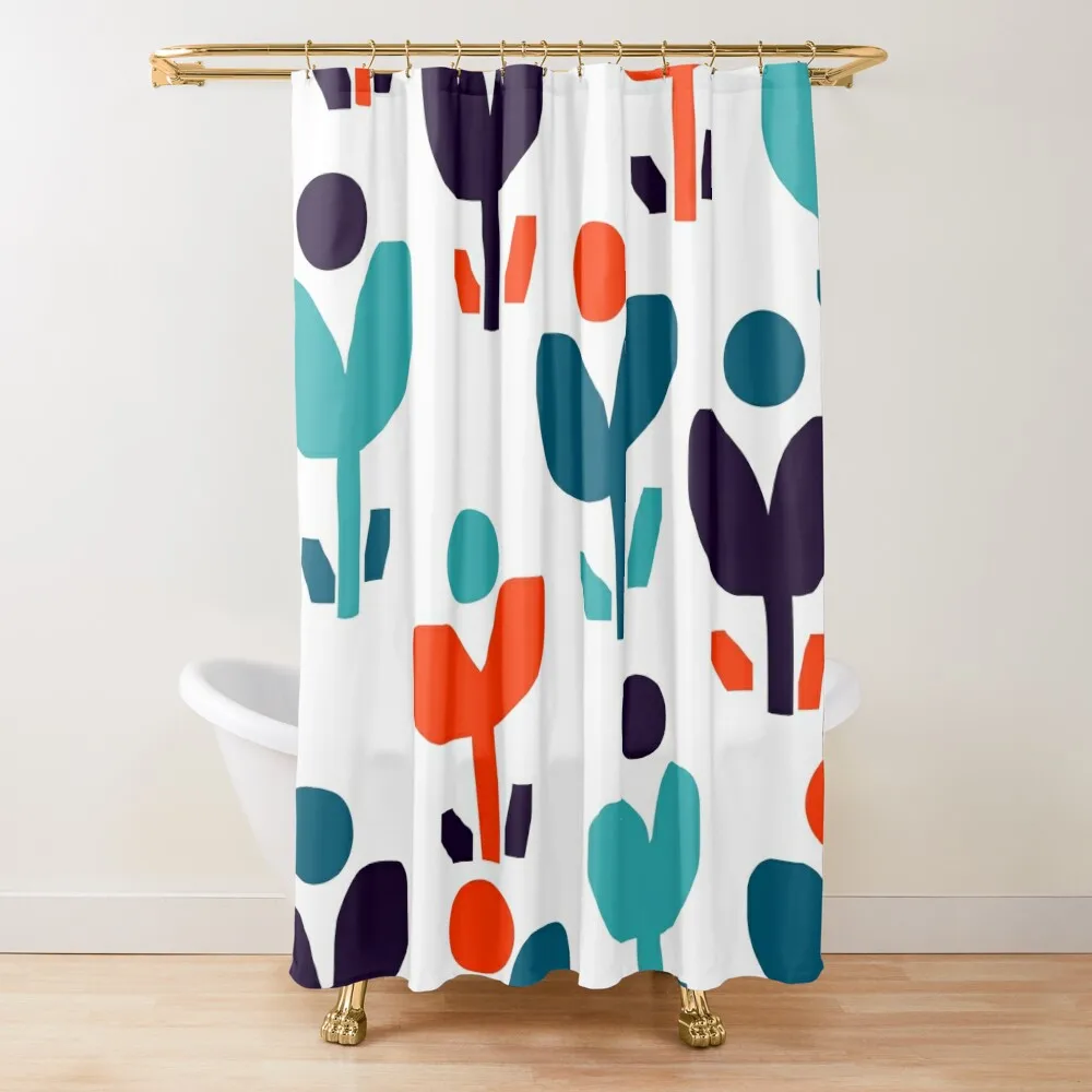 

Nordic Minimalist Garden Shower Curtain Modern Showers For Bathroom Cover Waterproof Fabric Bathroom Bathroom Accessorys Curtain