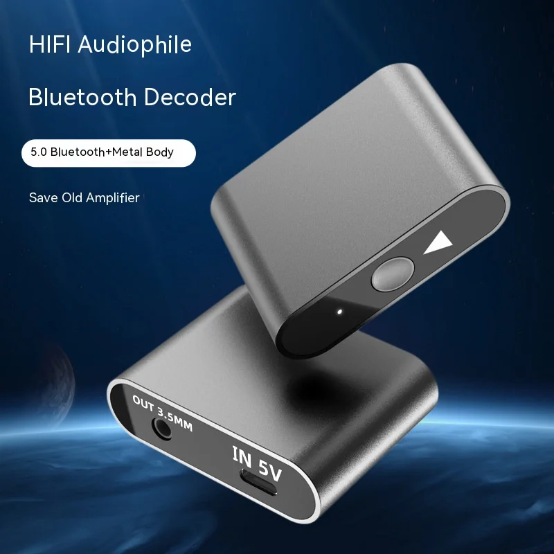 HIFI Bluetooth receive decoder connect audiophile stereo headphones amplifier mini with isolated power lossless