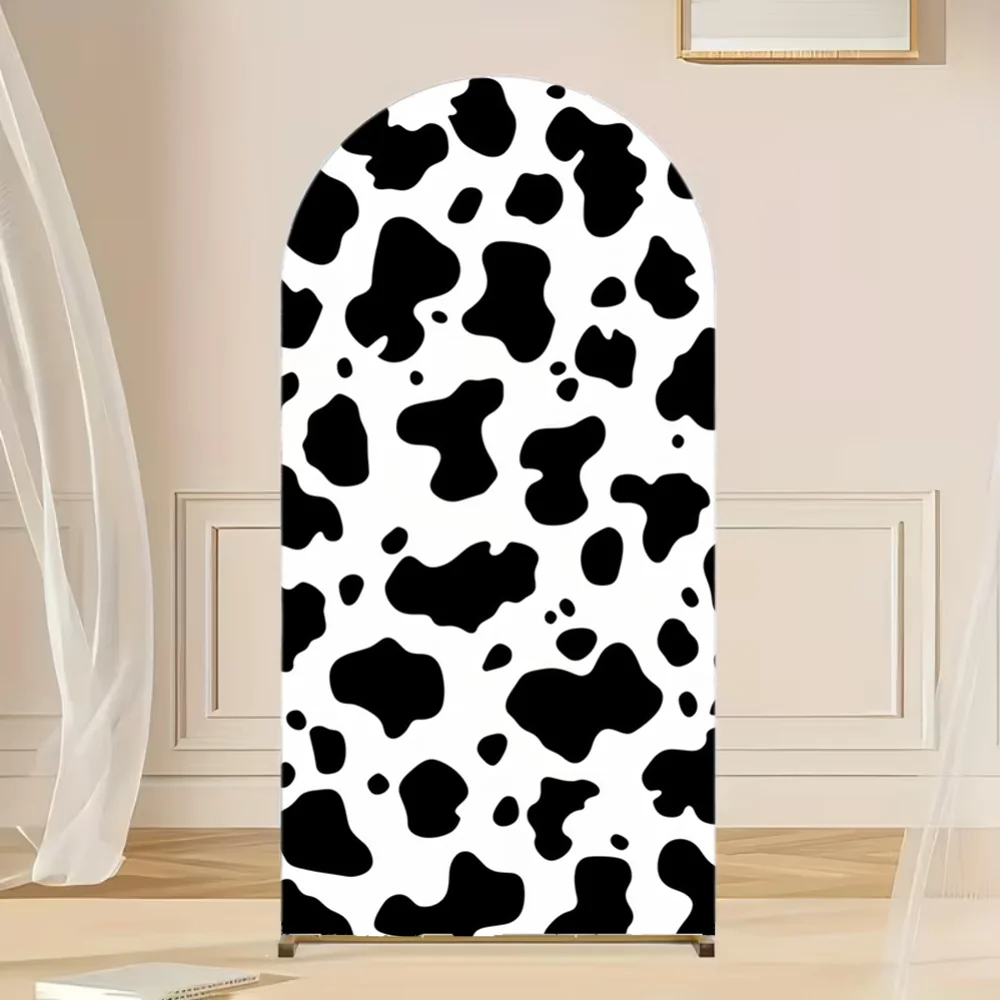 

Custom Barn Farm Door Cows Kids Birthday Party Covers Arch Background Baby Shower Party Decor Backdrop Photo Doubleside
