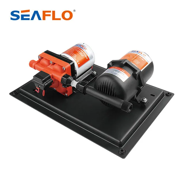 SEAFLO 12V 5.5 GPM Water Pump with Pressure tank  Water Pressure System for Car Wash
