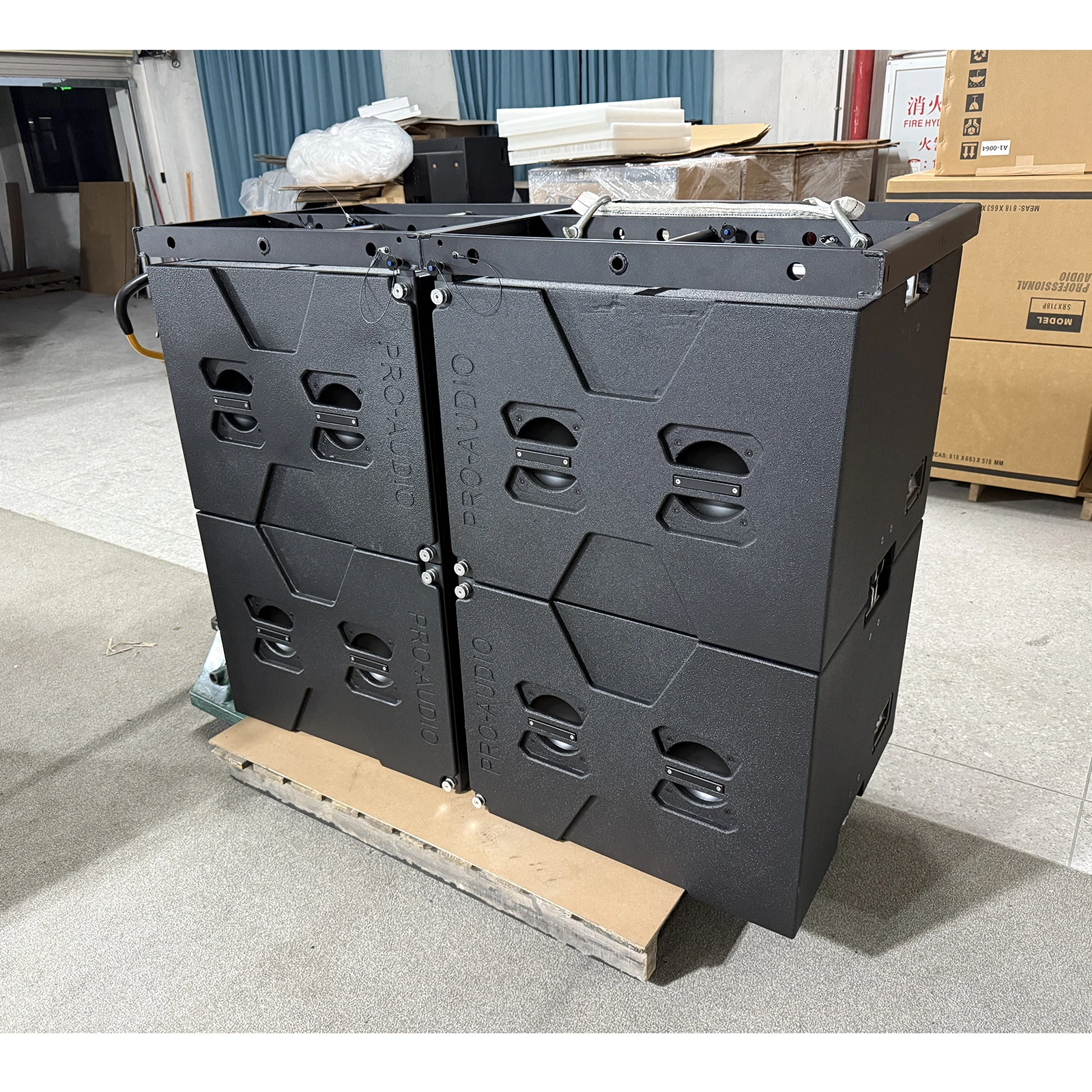 XUNGUAN AM210 Sistema audio doppio per interni o esterni da 10 pollici Line Array Compensato di betulla Crossover incorporato per spettacoli di bar