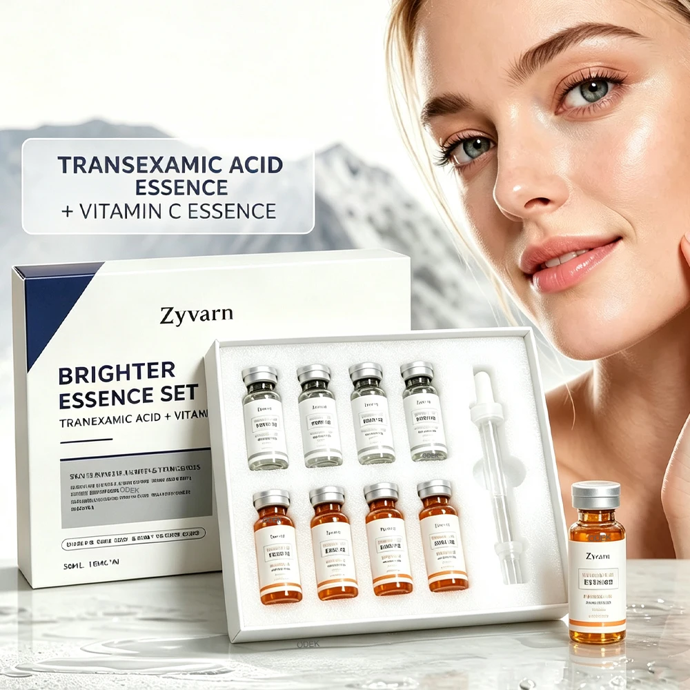 Korea 5ml*6Pcs Tranexamic Acid Vitamin C Facial Ampoule Skin Booster Serum Repair Barrier Brightening Moisturizing Home Skincare
