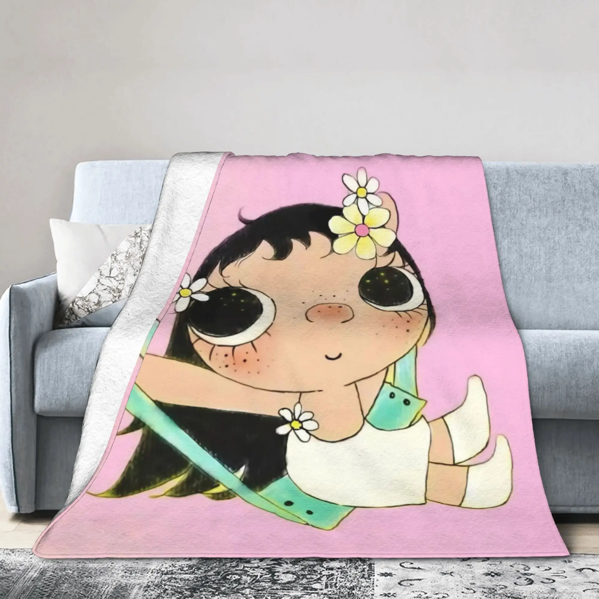 YUY Swing Blankets Fleece Summer Air Conditioning Xiaoyu  Multi-function Lightweight Throw Blanket for Sofa Car Quilt