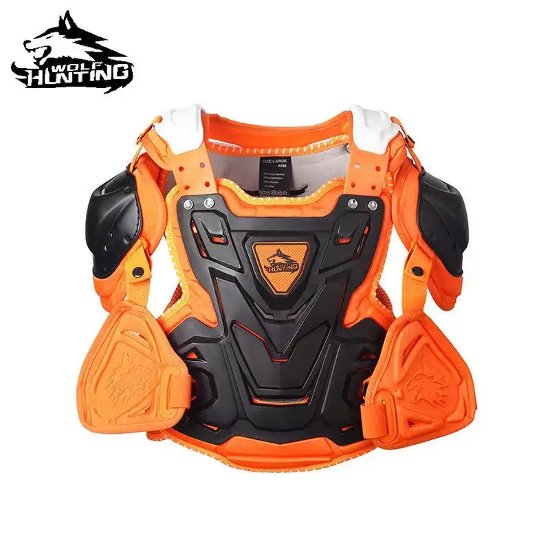 Youth Summer High Moto Racing Armor Jacket Neck Protection Breathable Eco-Friendly Waterproof Windproof PP Material Short