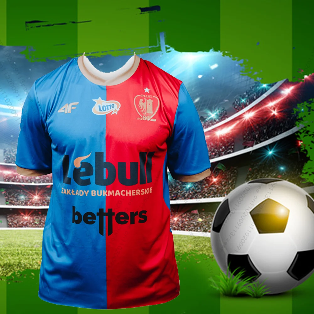 

Newly Arrived 26/25 Polish Football Men's Jersey Poland Breathable Piast Gliwice Soccer Boy Sports Training Match Special Jersey
