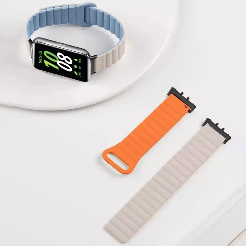 حزام سيليكون مغناطيسي لساعة Samsung Galaxy Fit 3 الرياضية الذكية لملحقات Samsung Galaxy Fit3 سوار Correa