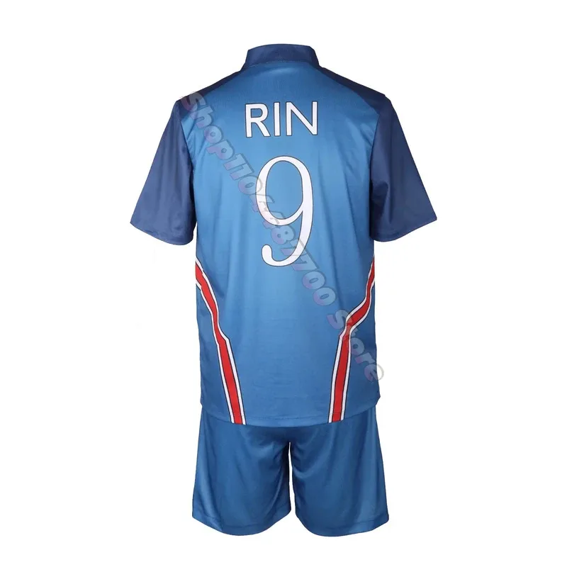 New Anime BLUE LOCK Rin Itoshi PXG Cosplay Costume Adult Men Football Jersey Uniform Full Set Sports Suit Halloween Outfits