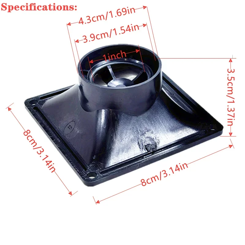 2 uds bocina acampanada de 3 pulgadas para line array, garganta de 1 pulgada 80x80x35mm reemplazo para altavoces HF de Audio MW, piezas de altavoces de Audio PRO