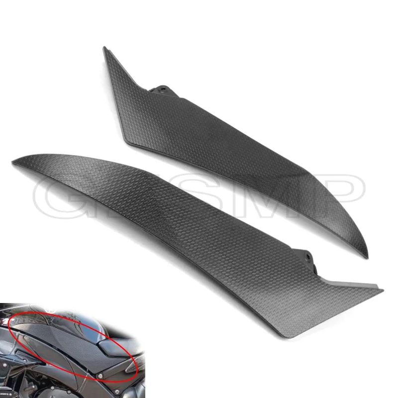 Motorcycle Tank Side Cover Cowl Panel Fairing ABS Black Plastic Fit for Yamaha YZF R1  2009 - 2014