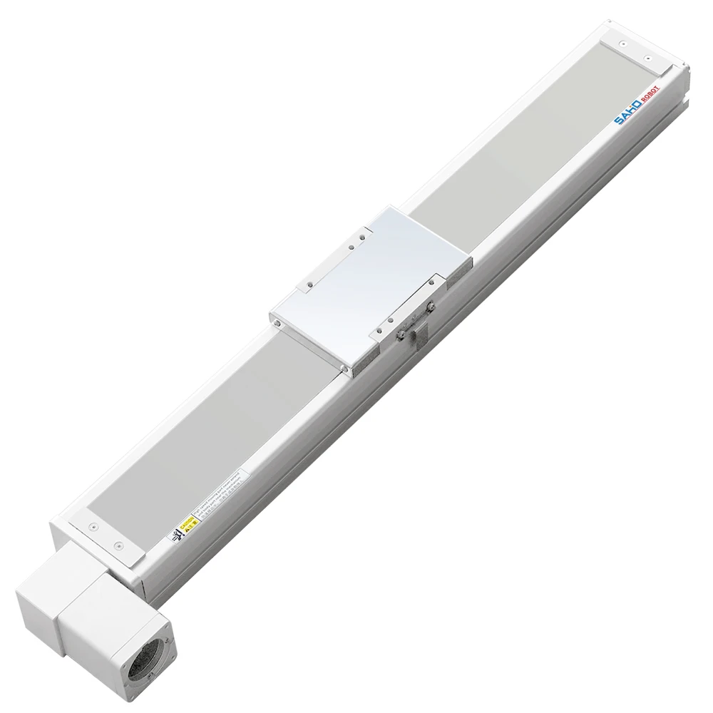 SAHO MSTM100 High Speed Long Stroke Belt Driven Linear Module Bearing Motor Dustproof Structure Aluminum Material 0.04mm