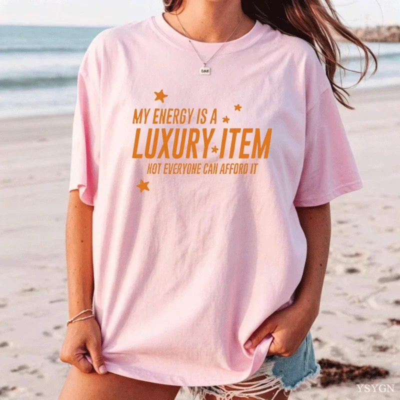 Your Energy Is A Luxury Item T Shirt The Life of A Showgirl Tee Music Concert Printed Graphci Tees Y2k T-shirts Streetwear Tops
