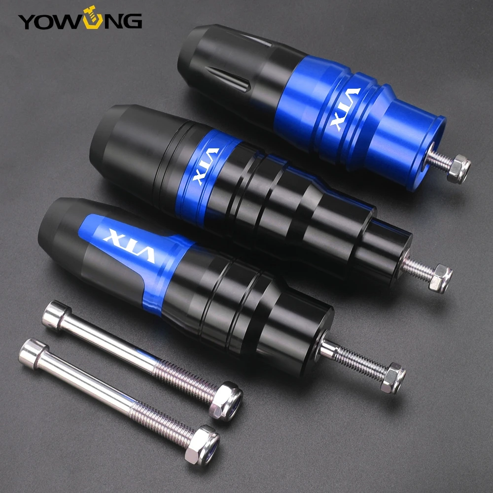 

FOR HONDA VTX1300 VTX1800 Motorcycle CNC Aluminum Frame Crash Pads Exhaust Sliders Crash Protector